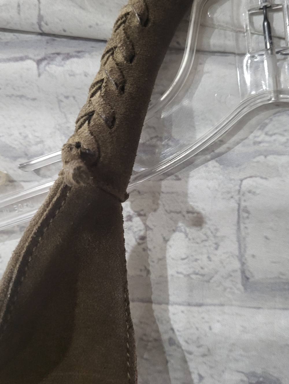 HOBO Olive Suede Braided-Handle Hobo - Picture 5 of 6